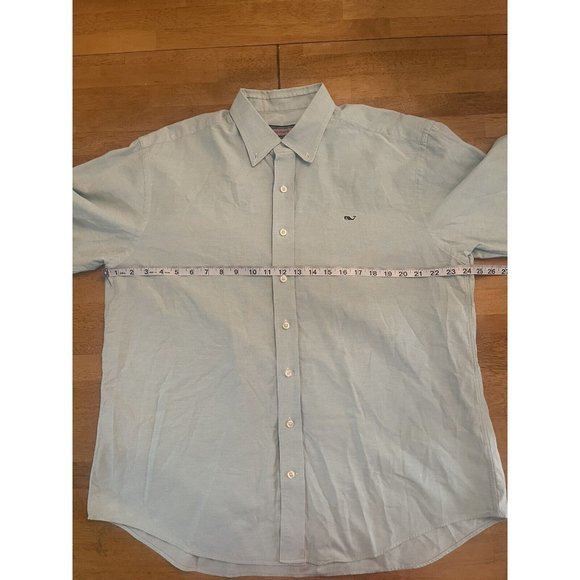 Vineyard Vines Shirt Adult Large‎ Mint Green Long Sleeve Button Up Shirt - Picture 4 of 5